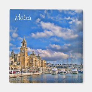 Hamnen på Malta Magnet