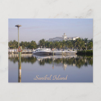 Hamnen på Sanibel Island, Florida Vykort