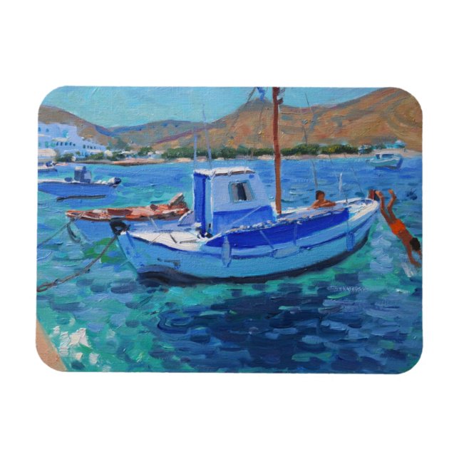 Hamnen Tinos 2012 Magnet (Horisontell)