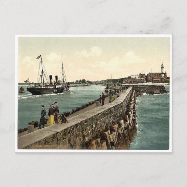 Hamnen Warnemunde, Rostock,Mecklenburg-Schwer Vykort (Framsida)