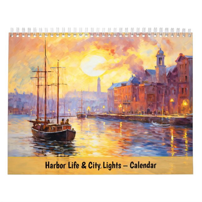 Hamnliv & Stadsljus – Kalender (Omslag)