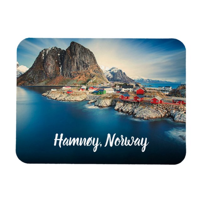 Hamnøy Norge stilized Magnet (Horisontell)