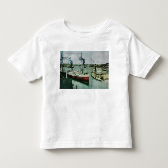 Hamnplats i Portland, Oregon T Shirt (Framsida)