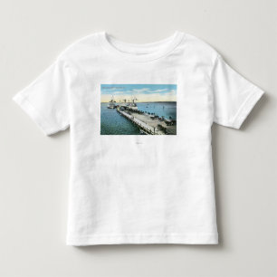 Hamnplatsen beskådar på den nya hamnen t shirt