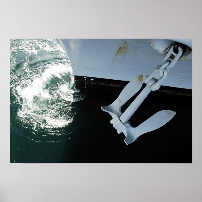 Hamnsidan Mark II Stockless Anchor Poster (Framsidan)