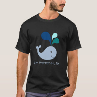 Hamnskydd Alaska Cute Whale Älskare Tecknad T Shirt