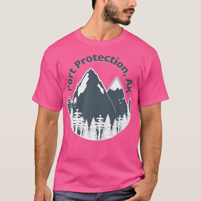 Hamnskyddets Ak-bergen som höjer klättringskampanj T Shirt (Framsida)