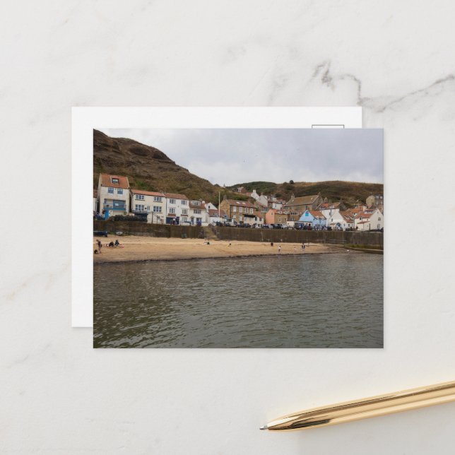 Hamnutbild av Staithes by Vykort (Fram/Back In Situ)
