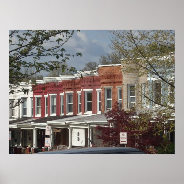 Hampden Rowhouse Large Poster (Framsidan)