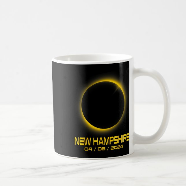 Hampshire Nh Total Solar Eclipse 2024 Kaffemugg (Höger)