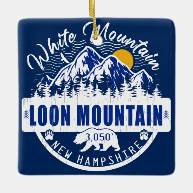 Hampshire Vintage Camping Julgransprydnad Keramik (Framsida)