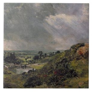 Hampstead Heath, grenbackedamm, 1828 Kakelplatta