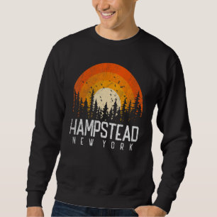Hampstead New York NY Retro stil Vintage 80-tal 90 Lång Ärmad Tröja
