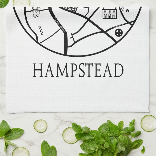 Hampstead Tea Towel Kökshandduk (Vikta)