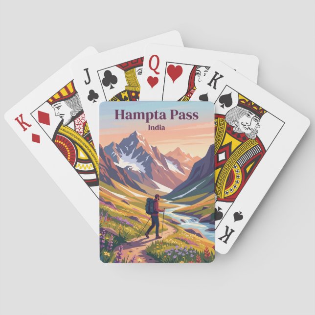 Hampta Pass Indien Casinokort (Baksidan)