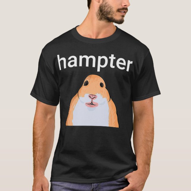 Hampter Funny Hamster Dank Meme Premium T Shirt (Framsida)