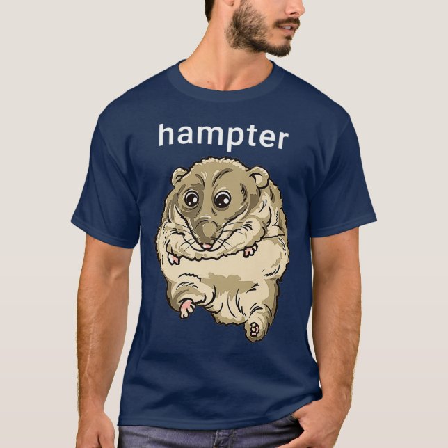Hampter Funny Hamster Dank Meme Premium T Shirt (Framsida)