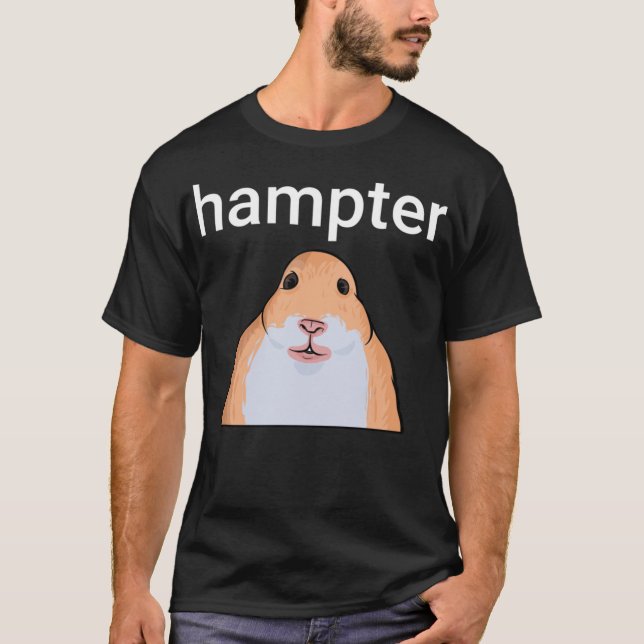 Hampter Funny Hamster Dank Meme T Shirt (Framsida)