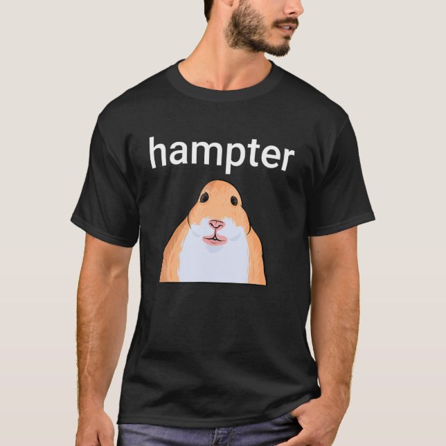 Hampter Funny Hamster Dank Meme T Shirt (Framsida)