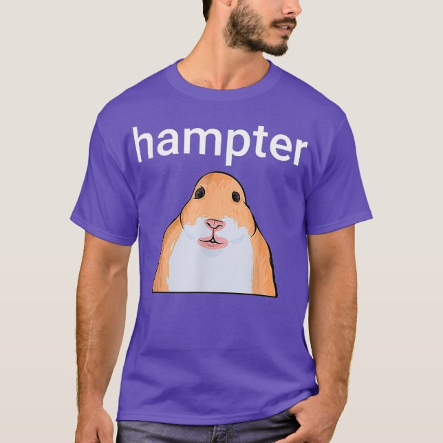 Hampter Funny Hamster Dank Meme T Shirt (Framsida)