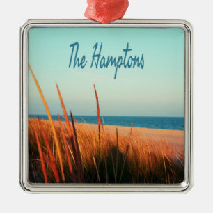 Hampton Beach Long Island New York Julgransprydnad Metall