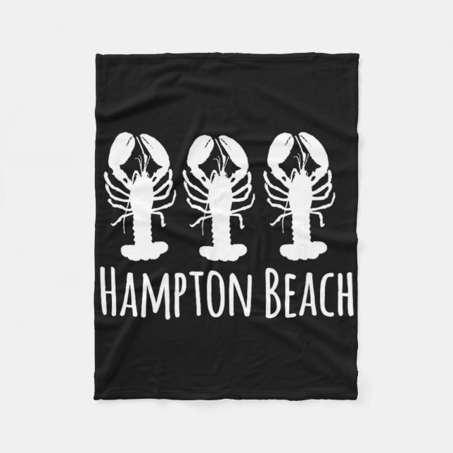Hampton Beach New Hampshire Lobster Nautical Coast Fleecefilt (Framsidan)