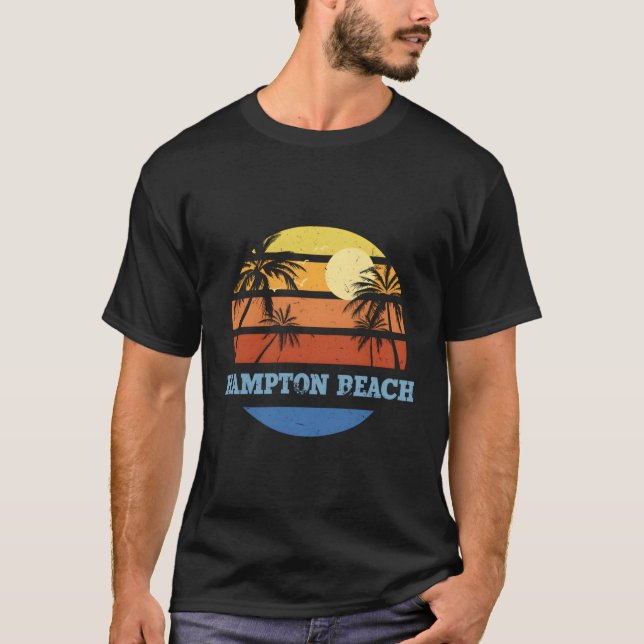 Hampton Beach New Hampshire Nh Beach Us Cities T Shirt (Framsida)