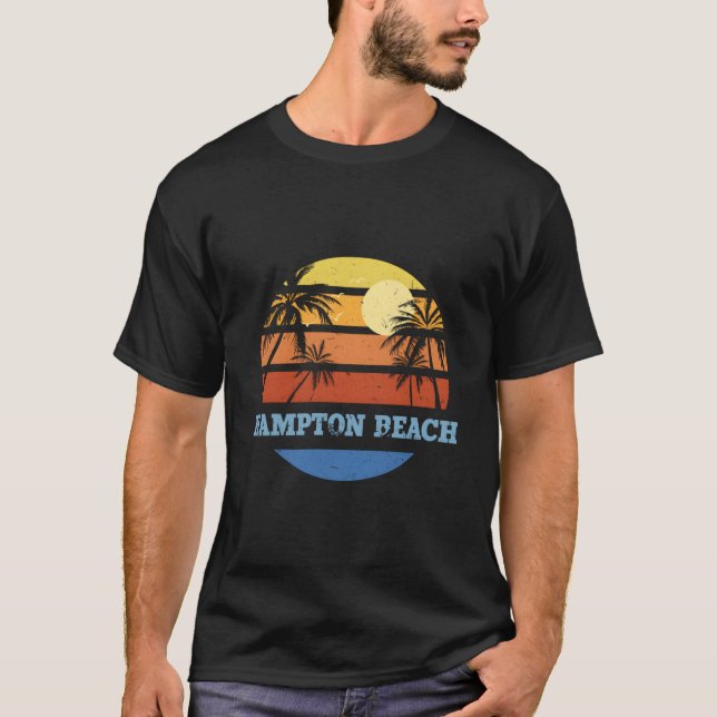 Hampton Beach New Hampshire Nh Beach Us Cities T Shirt (Framsida)
