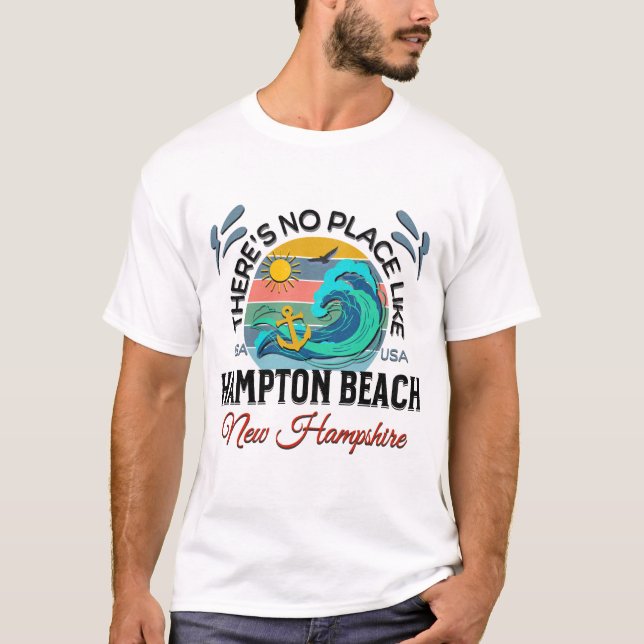 Hampton Beach, New Hampshire T Shirt (Framsida)