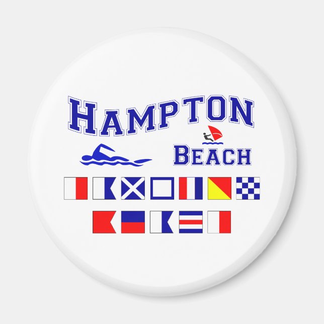 Hampton Beach, NH Magnet (Framsidan)