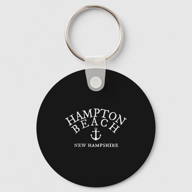Hampton Beach Nh , Sea Town New Hampshire Shirt  Nyckelring (Framsida)