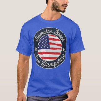Hampton Beach - Patriotic New Hampshire Souvenir T Shirt