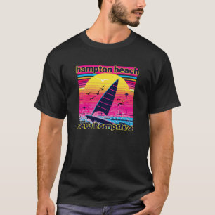 Hampton Beach Retro 80s Stil Souvenir Beach T Shirt