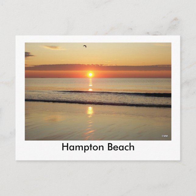 Hampton Beach Soluppgång Postkort Vykort (Framsida)