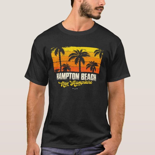 Hampton Beach Souvenir  New Hampshire Reminder T Shirt (Framsida)