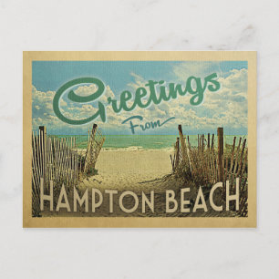 Hampton Beach Vintage resor Vykort