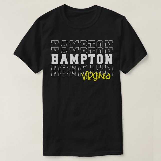 Hampton City Virginia Hampton VA T Shirt (Design framsida)