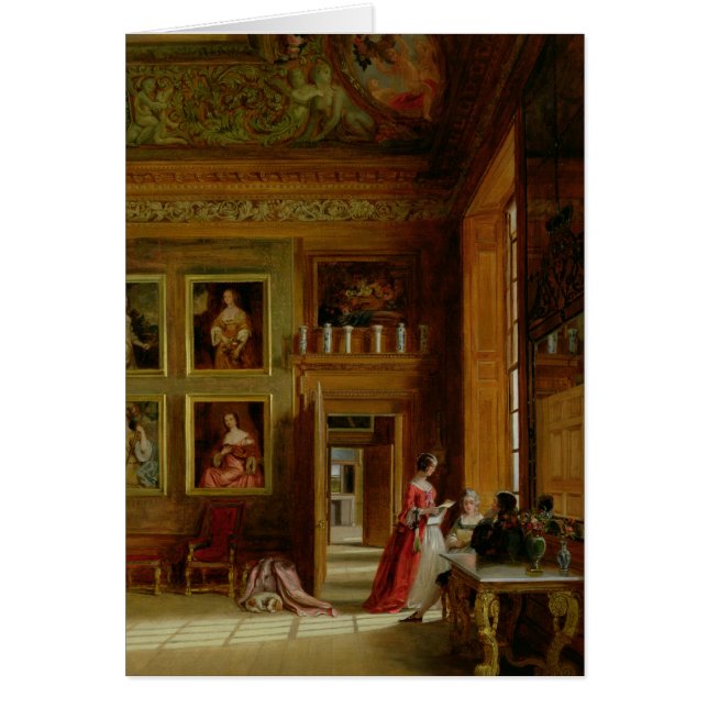 Hampton domstol, 1849 hälsningskort (Framsidan)