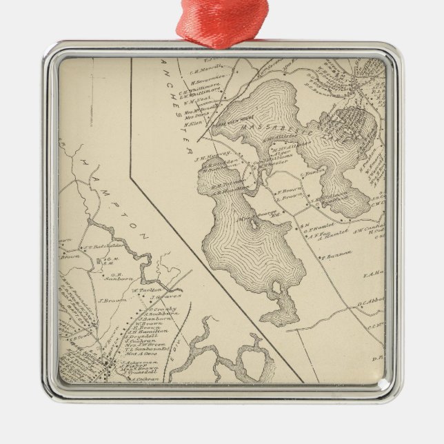 Hampton Falls, Auburn Julgransprydnad Metall (Framsidan)