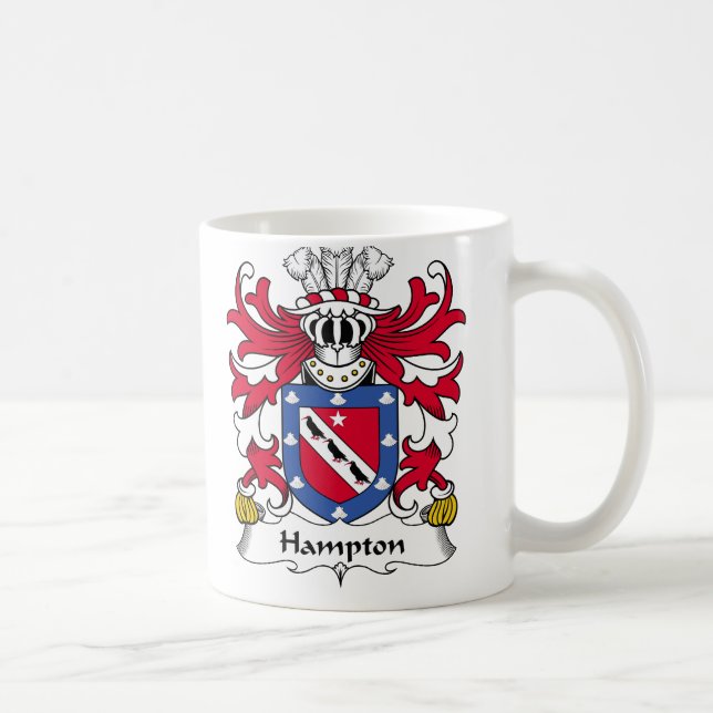 Hampton familjvapensköld kaffemugg (Höger)