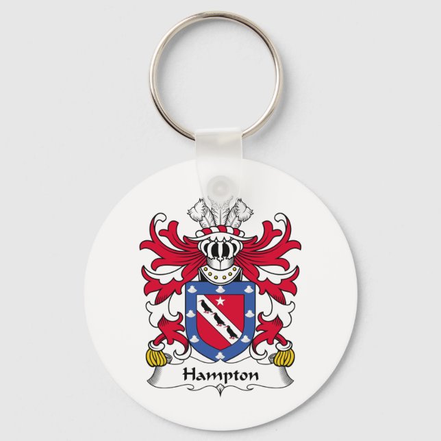 Hampton Family Crest Nyckelring (Framsida)