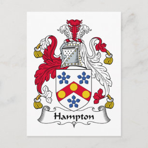 Hampton Family Crest Vykort