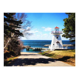 Hampton fyr Bridgetown Nova Scotia Kanada Fototryck