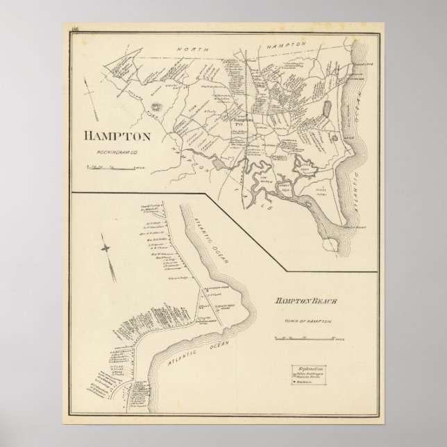 Hampton, Hampton Beach Poster (Framsidan)