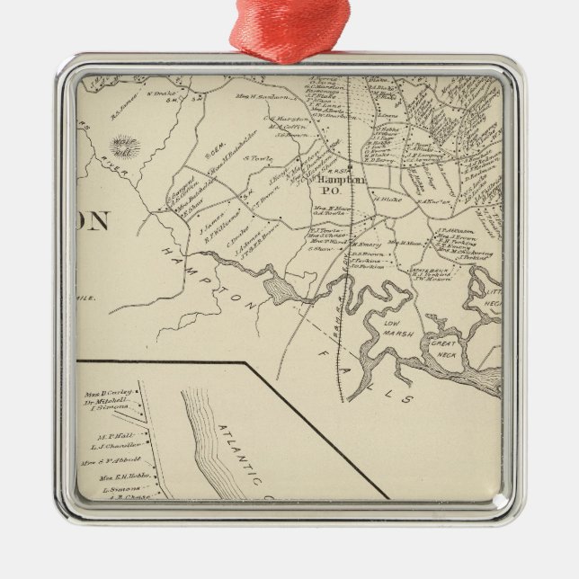 Hampton Hampton strand Julgransprydnad Metall (Framsidan)