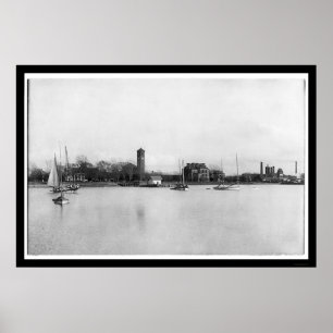 Hampton Institute Campus i Virginia 1899 Poster