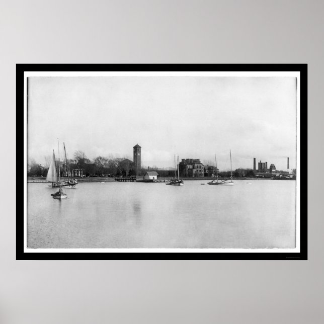 Hampton Institute Campus i Virginia 1899 Poster (Framsidan)