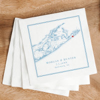 Hampton Montauk Elegant Oyster Blue Bröllop