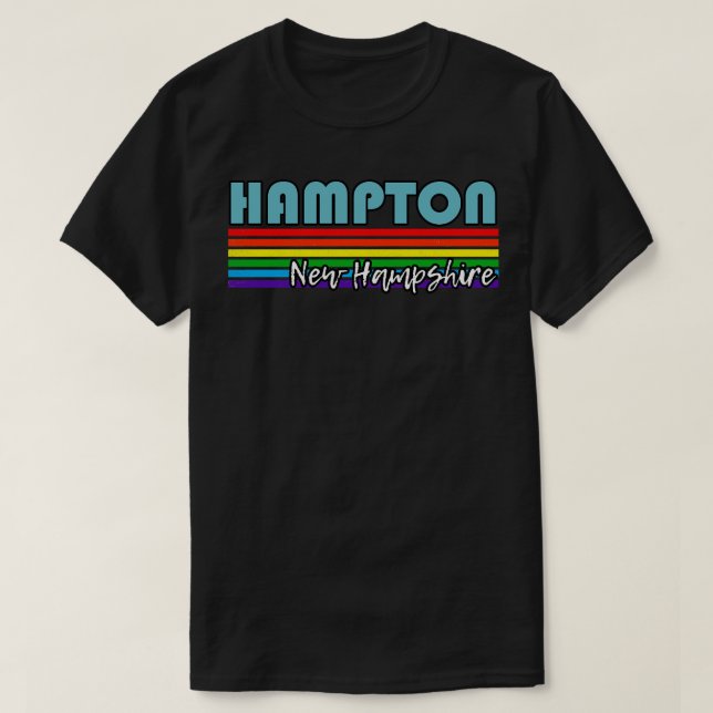 Hampton New Hampshire Pride Hampton LGBT Gift LGB T Shirt (Design framsida)