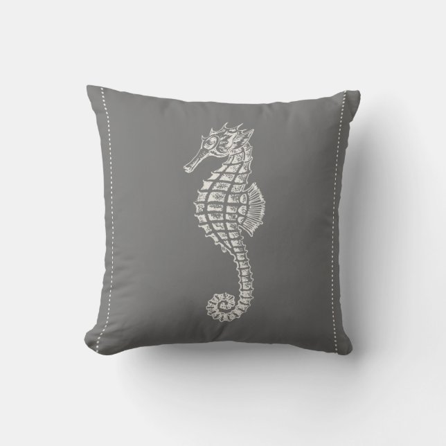 Hampton Stil Seahorse Kudde (Framsida)